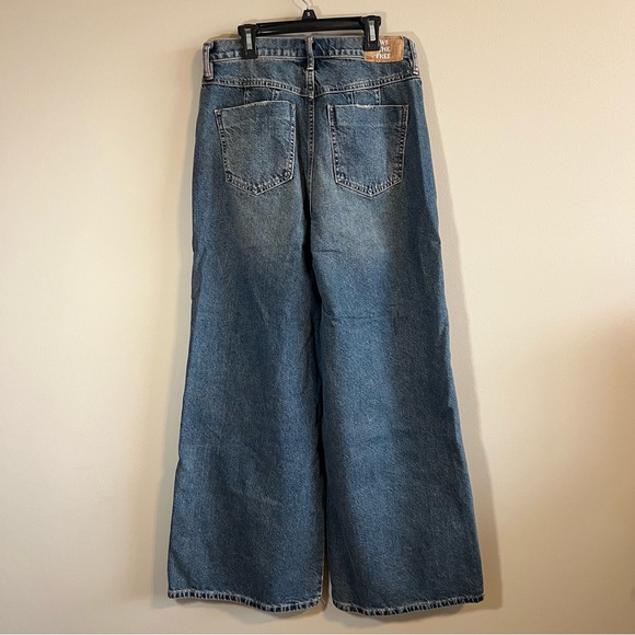Free People We the Free Wide Leg Crvy Dark Wash Jeans 29 - Picture 5 of 12